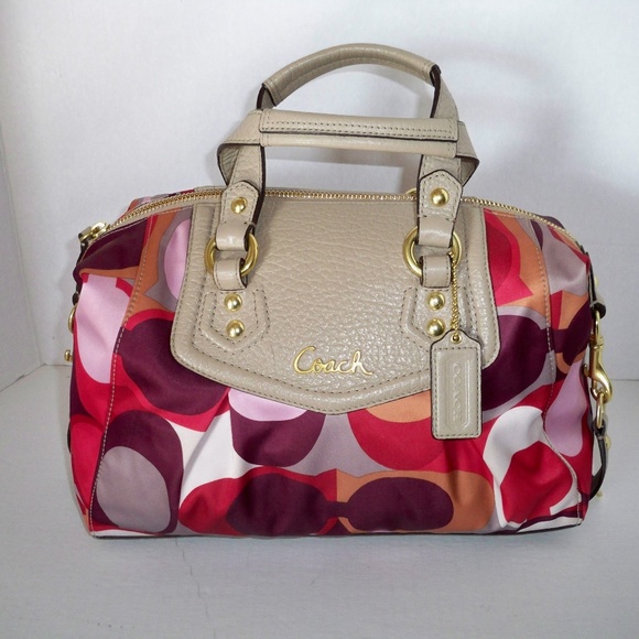 Coach Handbags - COACH F21702 ASHLEY SCARF PRINT MEDIUM SATCHEL